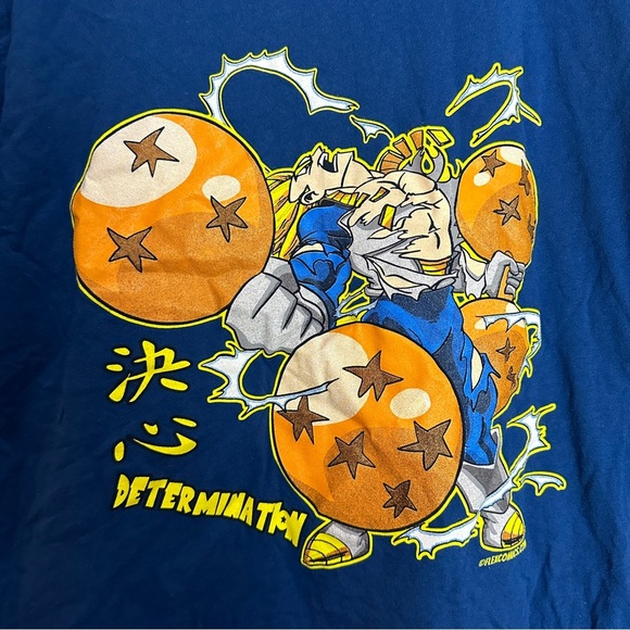 Dragonball Vegeta Determination Shirt Size Large - Picture 2 of 8